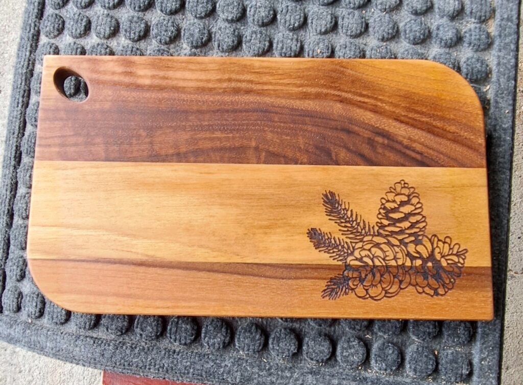 Pine Cone Cutting Board
