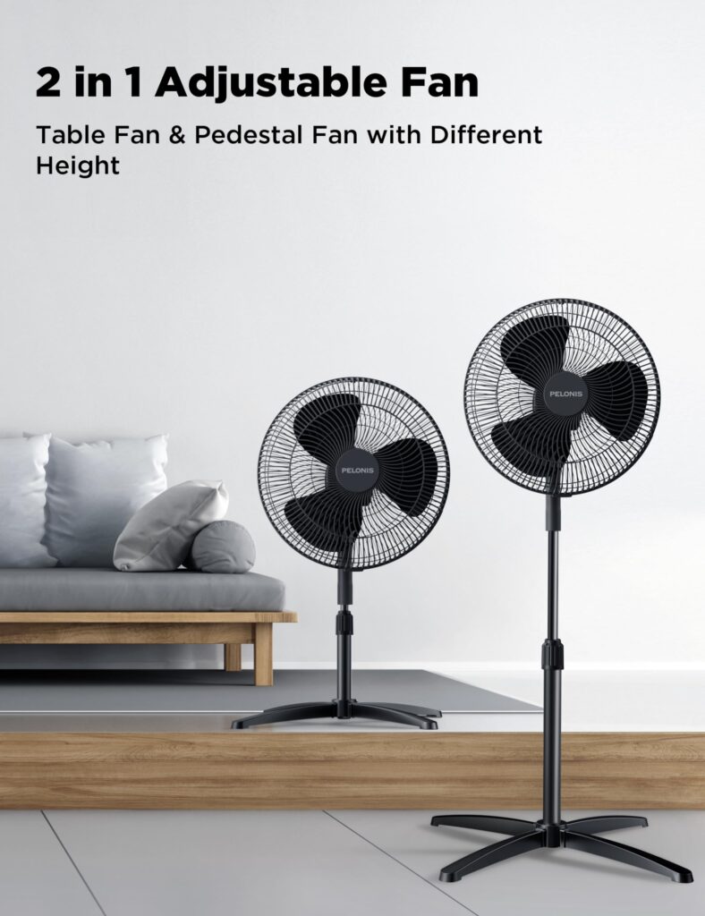 Peloni 16" Stand Fan