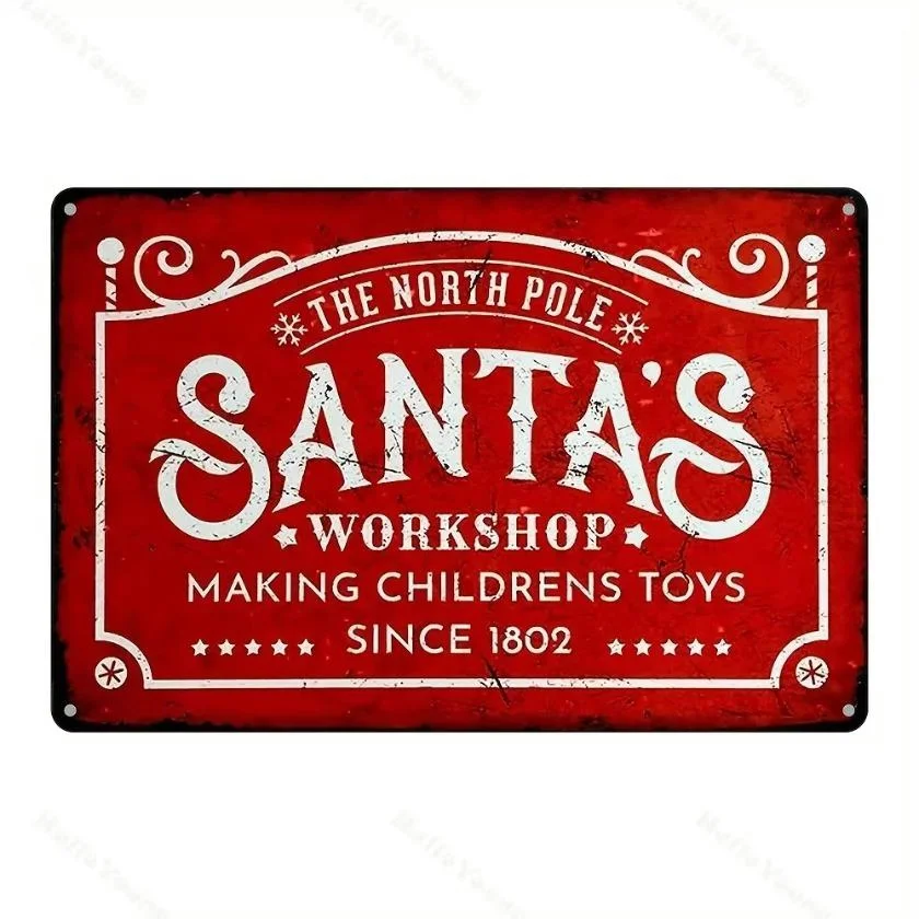 Santa's Workshop Wall Plaque