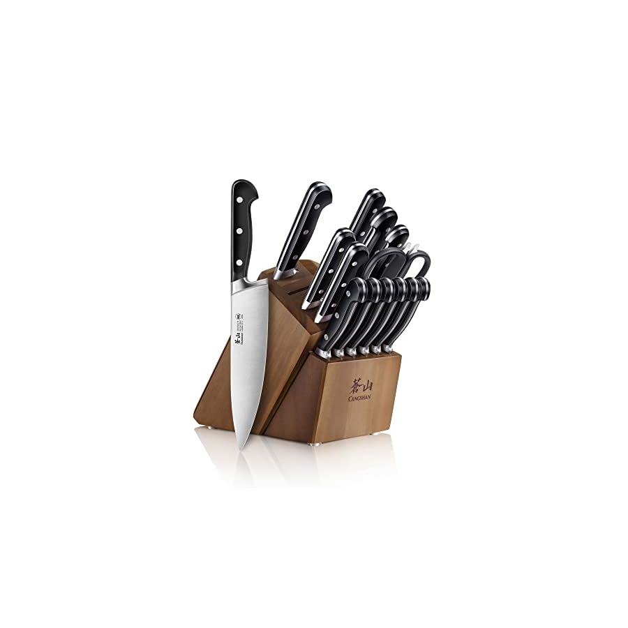 Adams Black 15 Piece Knife Block Set