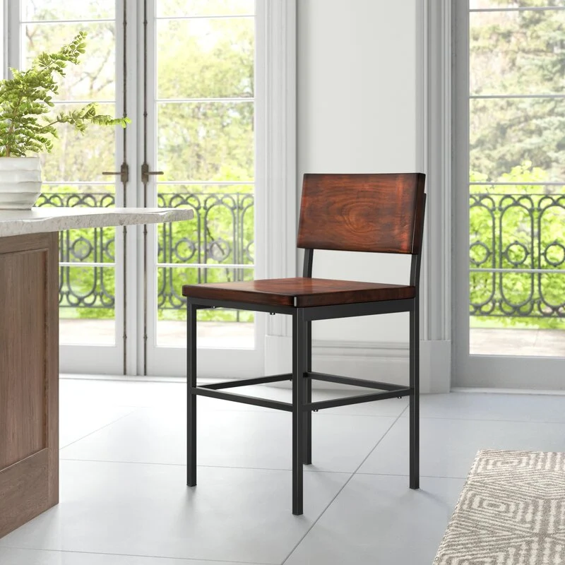 Clea Solid Wood Bar & Counter Stool