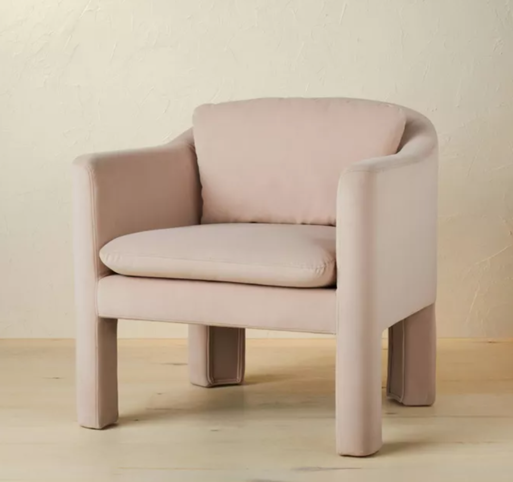 Siena Upholstered Anywhere Chair Pink - Opalhouse