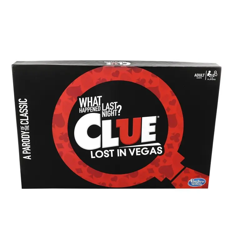 Clue Lost in Vegas Board Game Adult Party Game Parody of the Classic
