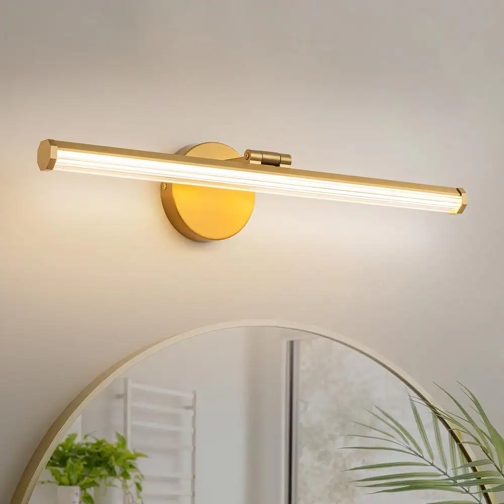 1 Light Dimmable LED Vanity Light Finish Sconce