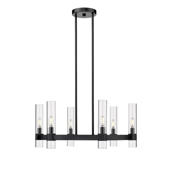 Ove Decors Bennet I - 6 LED Light Modern Cylinder Chandelier Island