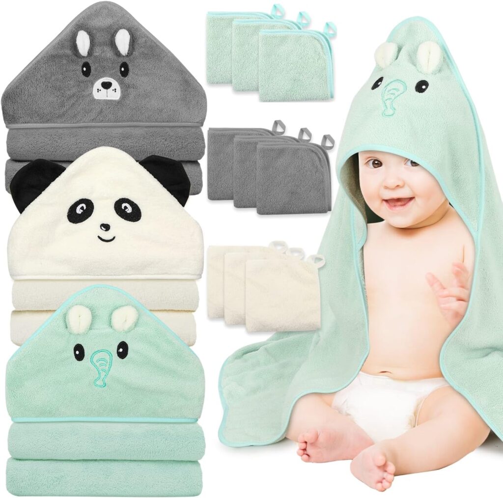 Baby Ahoy Hooded Towels