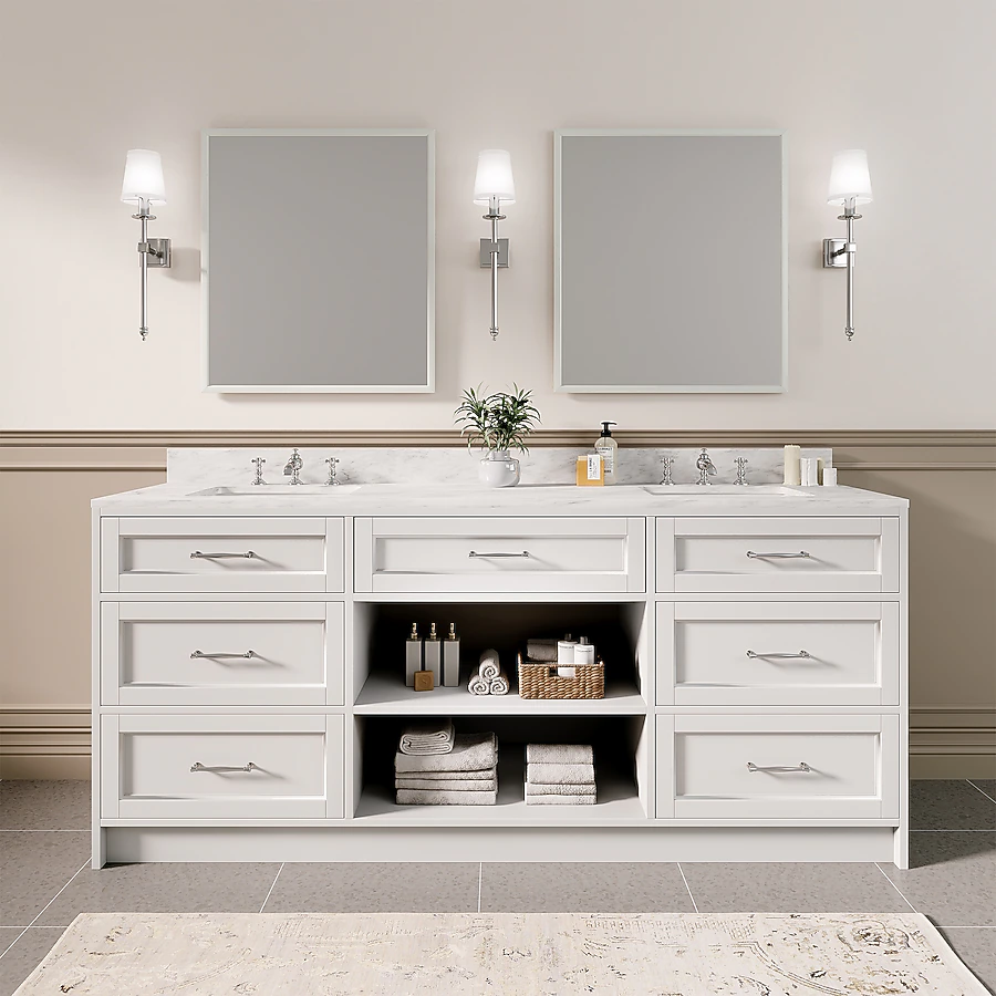 72.4" Double Bathroom Vanity