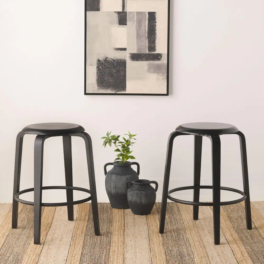 Black Laurel 28" Bar Stool