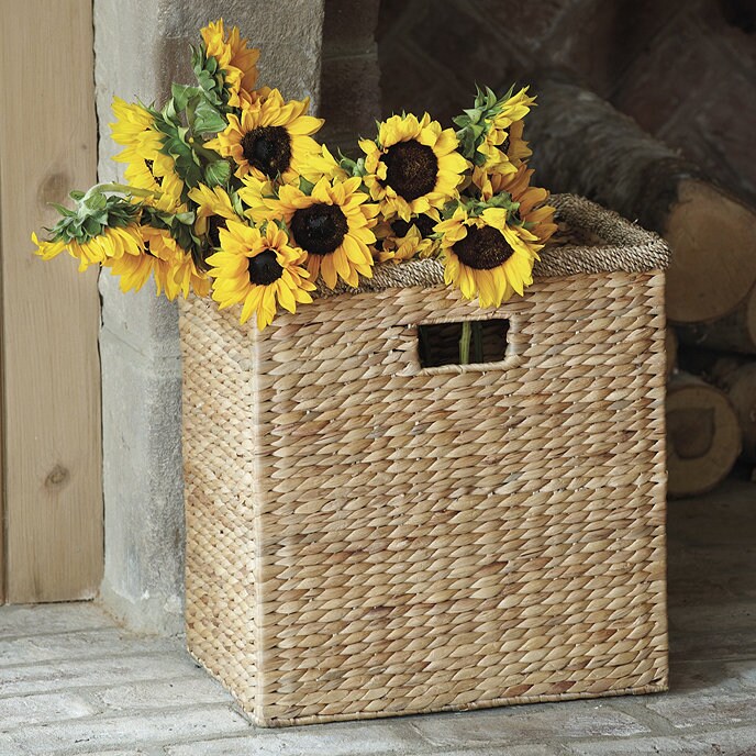Handcrafted Water Hyacinth Bin