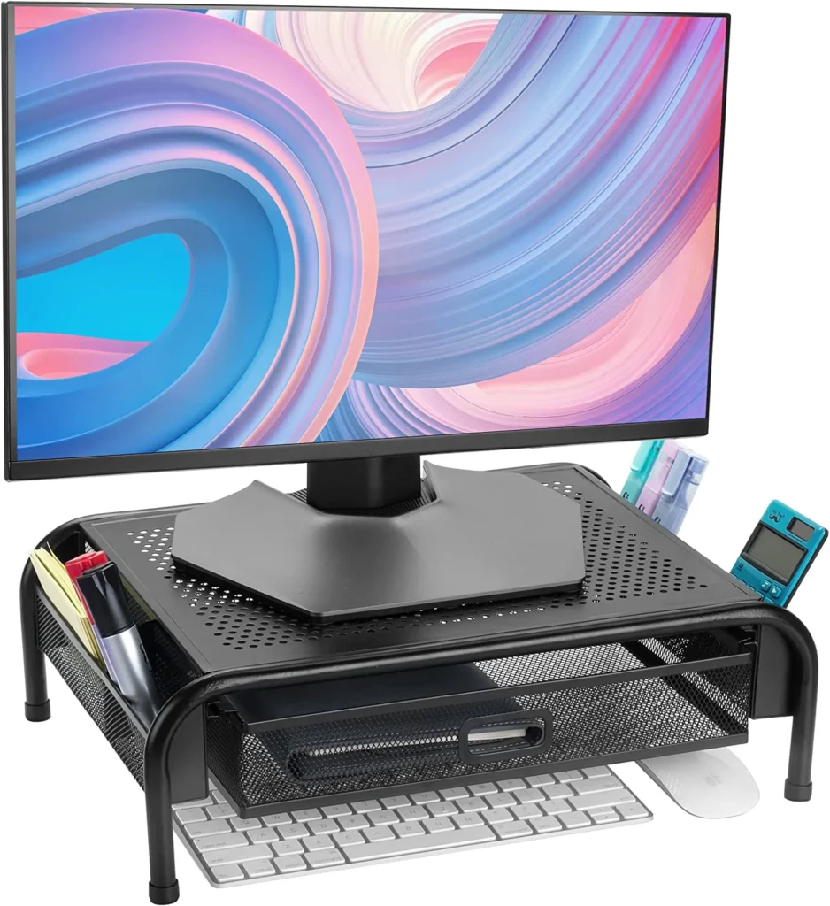 Monitor Stand Mesh Container