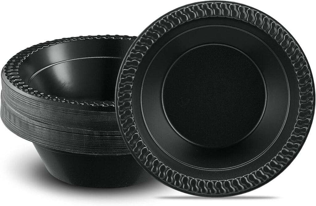 Black Plastic Bowls