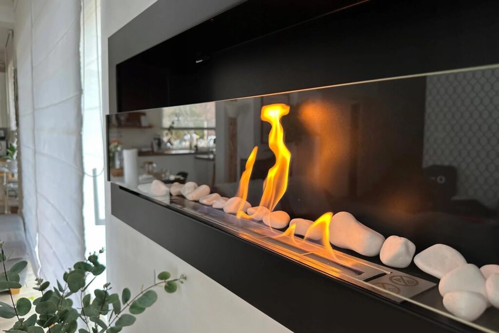 Crafton Wall Mounted Bio Ethanol Fireplace