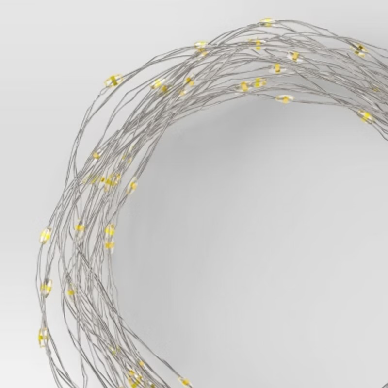 10.5' 30ct Battery Operated LED Dewdrop Fairy String Lights Bright