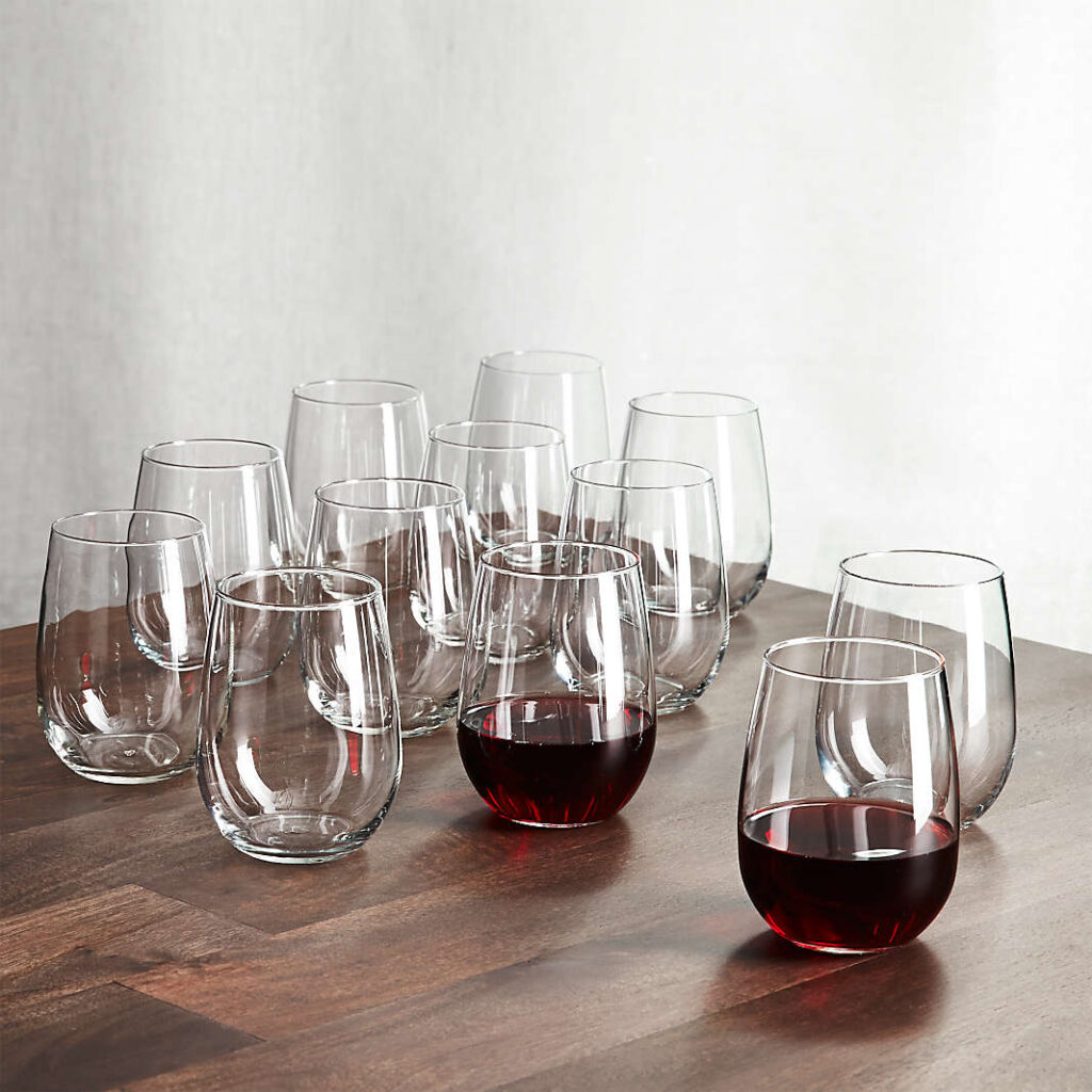 12 Red Wine Glasses