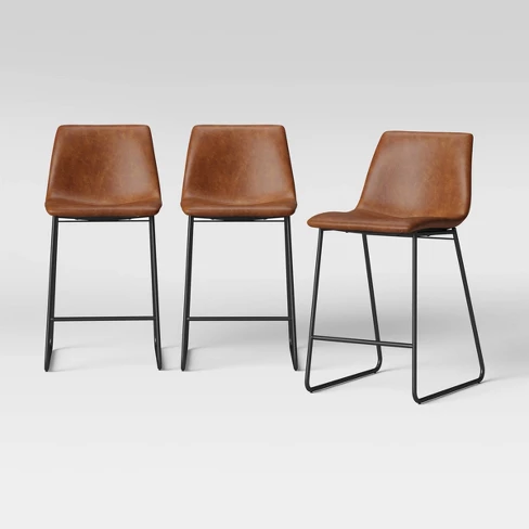 Bowden Faux Leather Counter Height Barstool