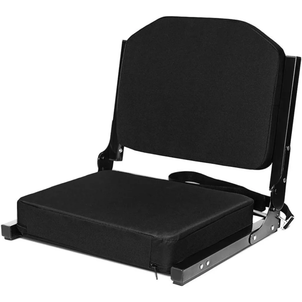 Stadium Seats for Bleachers with Ultra Padded Comfy Foam Cushion, Wide