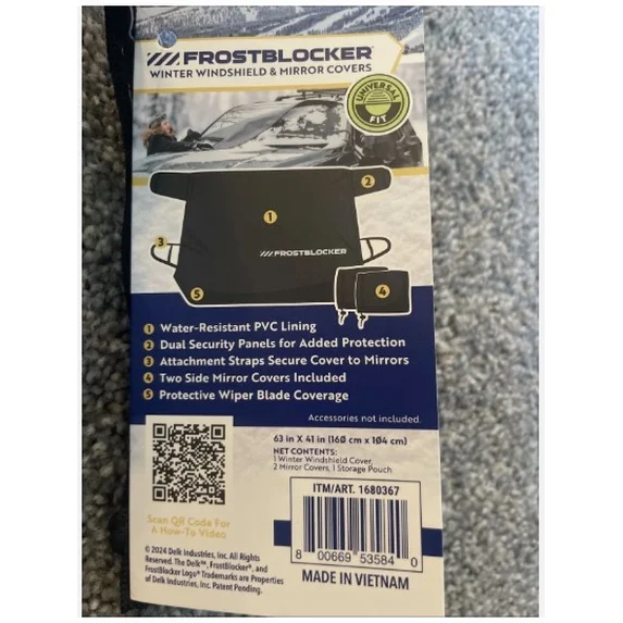 Frostedblocker Winter Minishield and Mirror Covers