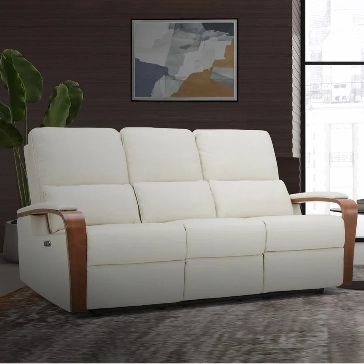 Hutchins Leather Power Sofa with Power Headrest
