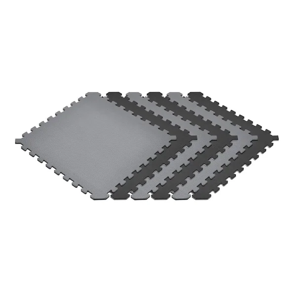 N Rsk Foam Floor Reversible Mats with Interlocking Tiles, 6-Pack, 24