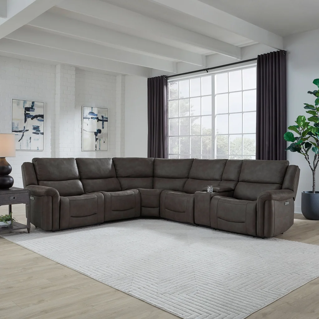 Carlin Fabric Power Reclining Sectional with