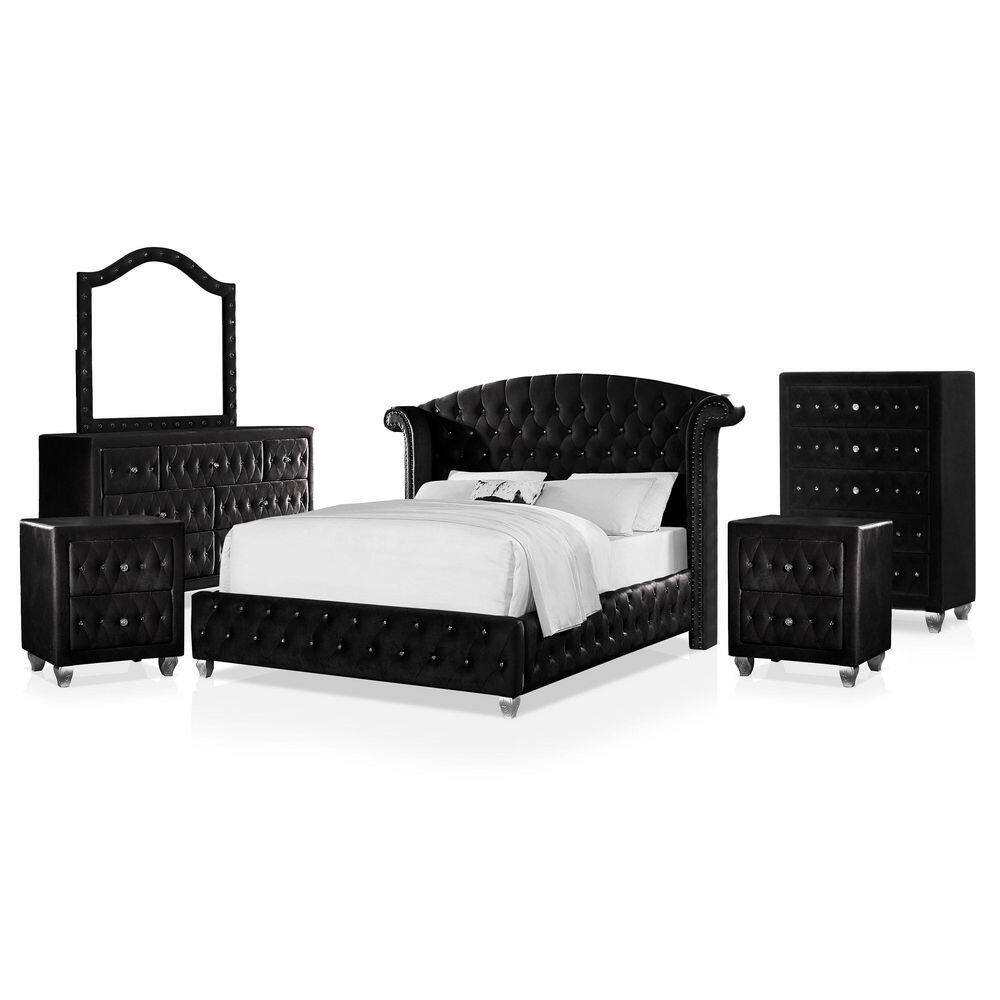 Ashfield 6pc Cal King Black Bedroom Set
