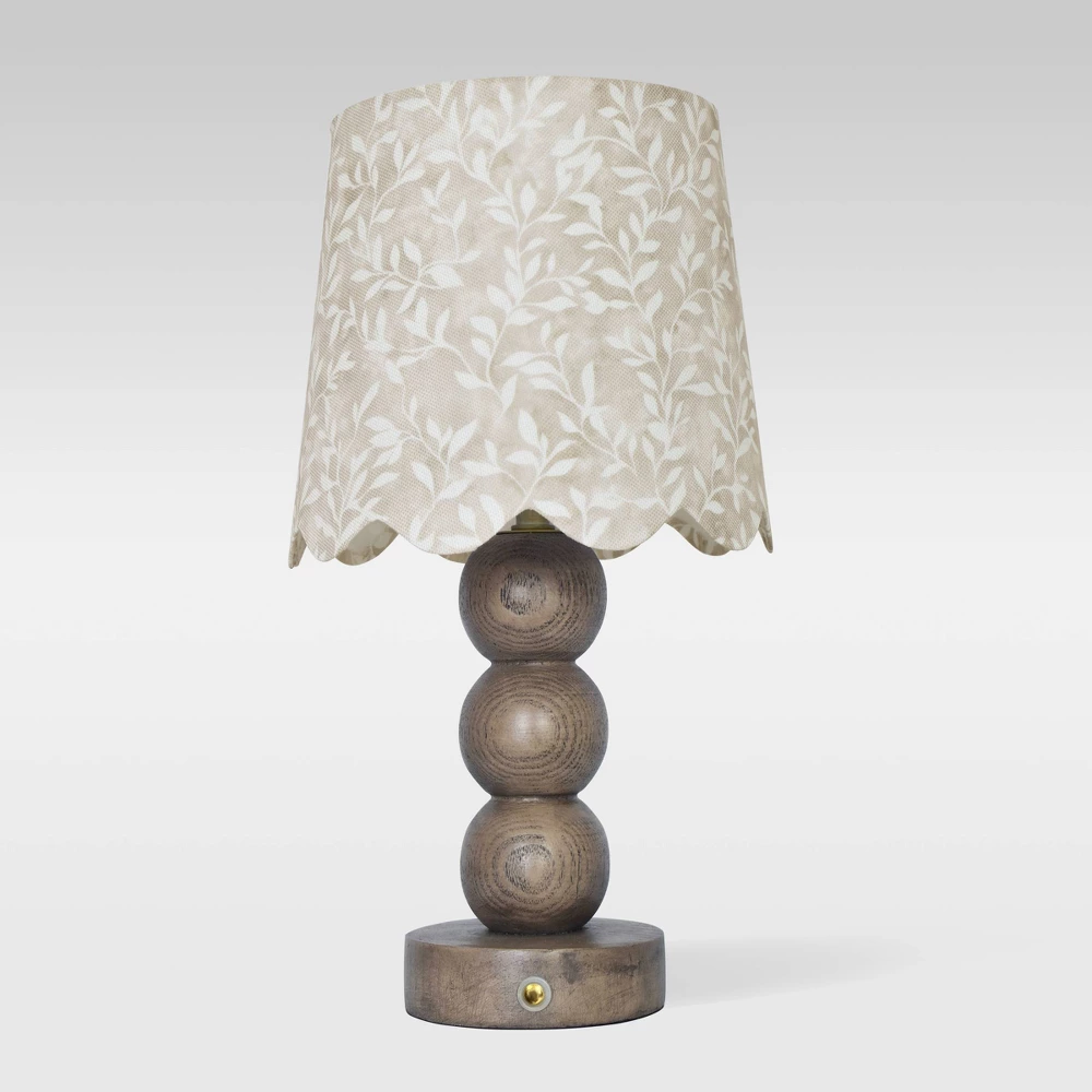 Armoire Cottage Collection Resin Ball Portable Cordless Table Lamp