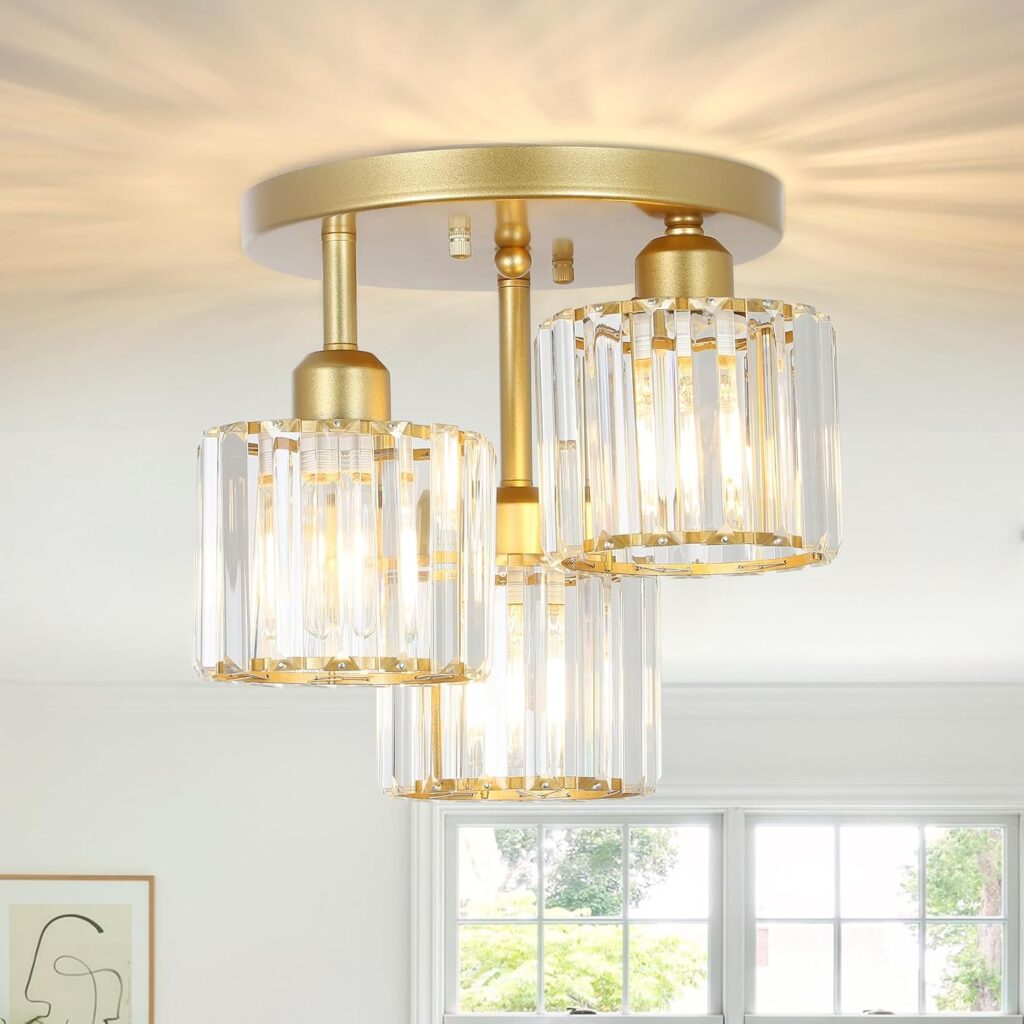 New Fairfield 3 Light 16.5" Semi Flush Mount