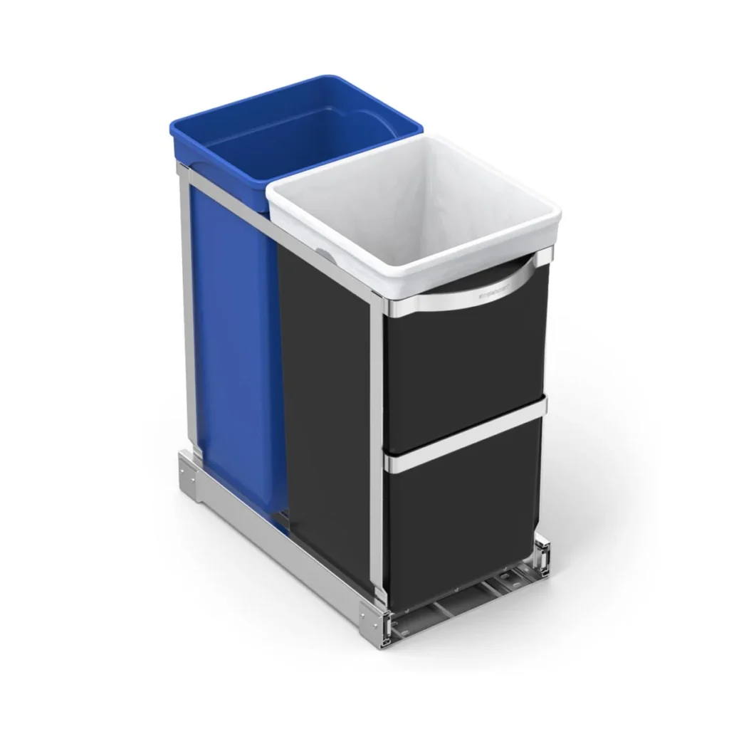 Simple Human Dual Compartment Pullout Can