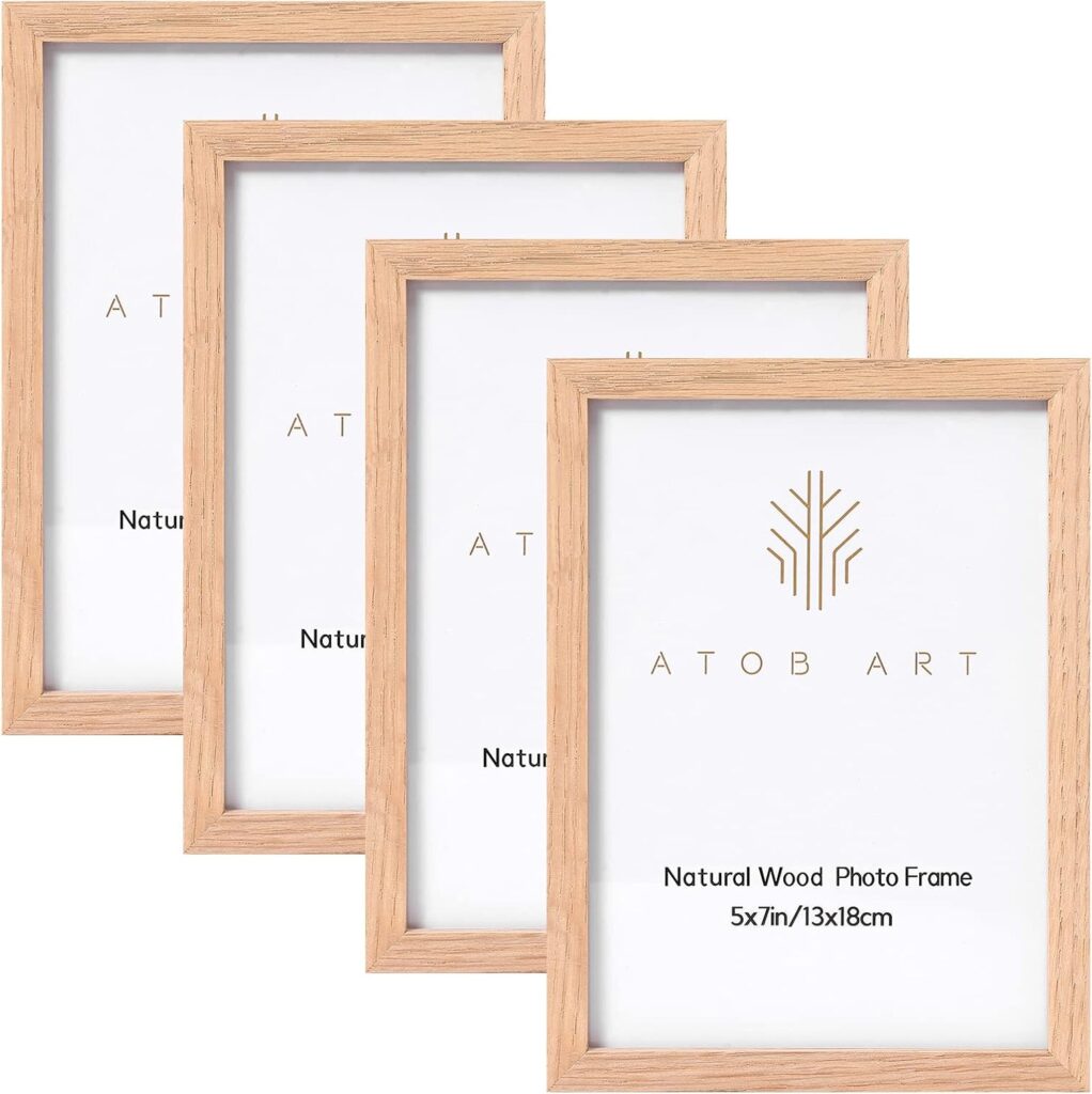 5x7" Natural Wood Overlay Frame