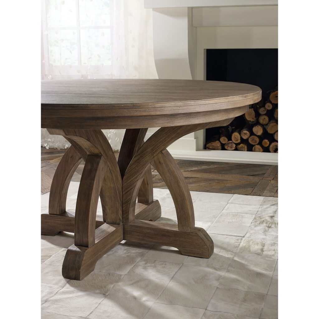 Hooker Furniture Corsica Round Table in Light Natural