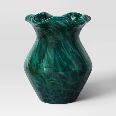 Small Ruffle Glass Vase - Threshold