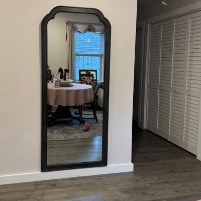 30" X 70" Oversize Leaner French Country Wood Mirror Natural