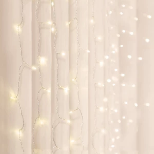 5'x4.6' LED Curtain String Lights Warm White - West & Arrow