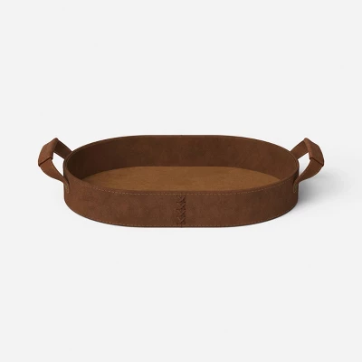 Set of 2 Faux Suede Trays - Threshold