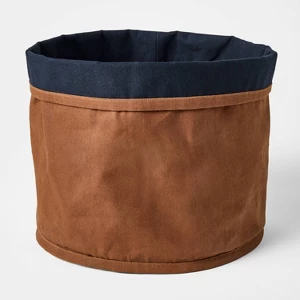 Small Solid Canvas Storage Basket - Threshold