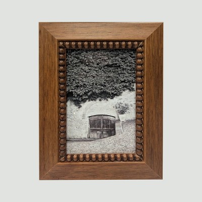 Harbortown 4"x6" Beaded Fillet Table Picture Frame Brown