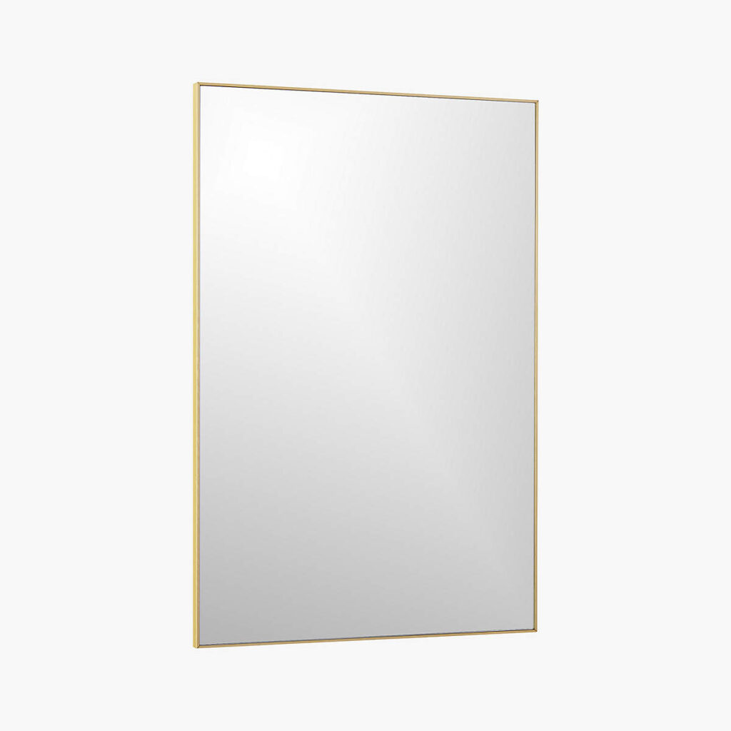 24" X 36" Infinity Mantle Mirror Brass - Threshold