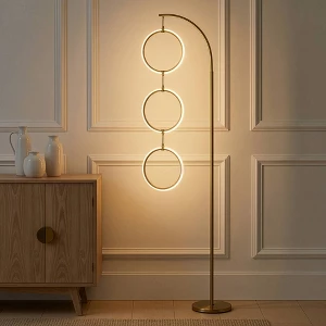 Brightech Nova Modern Dimmable Integrated LED Arc Floor Lamp
