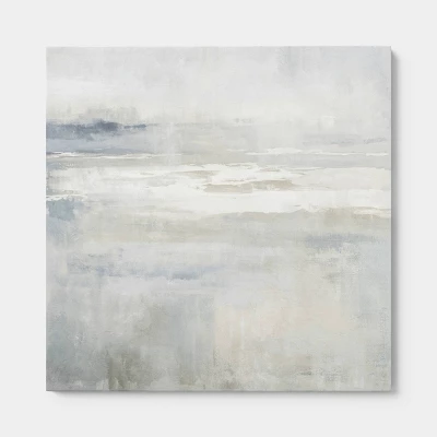 30"x30" Line Abstract Framed Canvas Wall Art - Threshold
