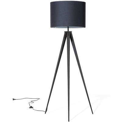 Tripod Floor Lamp with Shade Black - Room Essentials