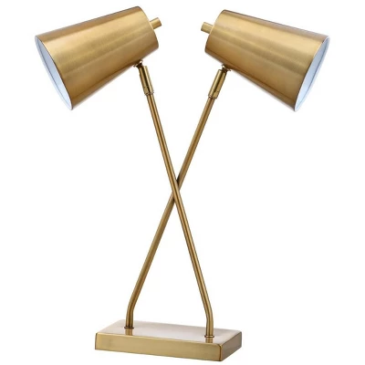 20" Kera Table Lamp Gold (Includes LED Light Bulb) - Safavieh