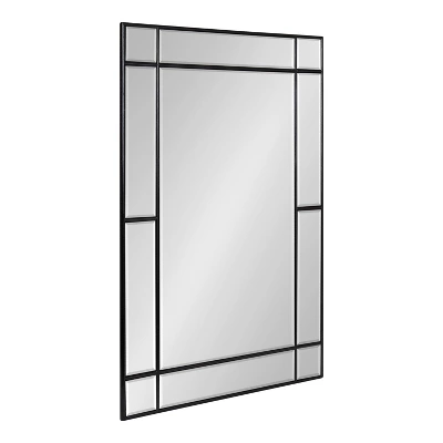 36" X 24" Over the Mantel Mirror Black - Threshold