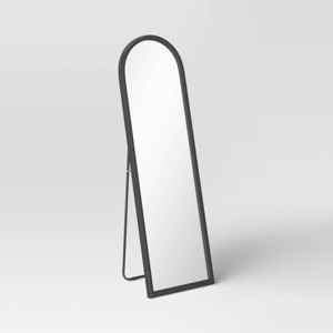 20"x65" Arch Floor Mirror Black - Threshold
