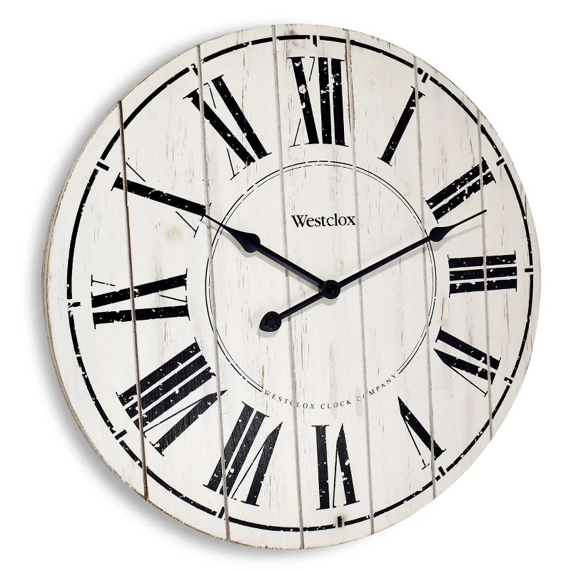 16" Wall Clock Wood - Threshold