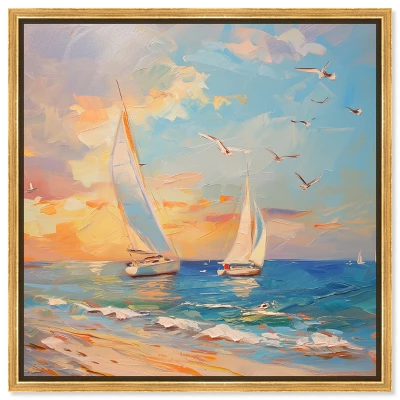18"x14" Sailboat Wall Art - Threshold