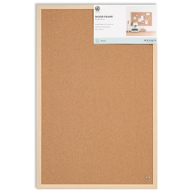 14"x 14" Wood Letter Board Brown - Threshold