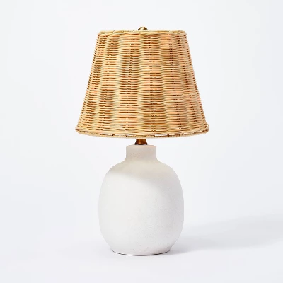 Ceramic on Ceramic Table Lamp White - Threshold