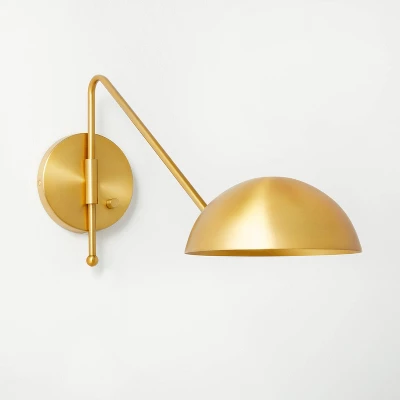 Traditional Wall Sconce Brass (Includes LED Light Bulb) - Threshold