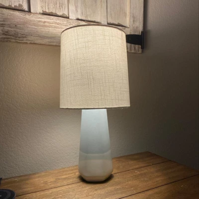 Dipped Ceramic Small Lamp Base Blue/White - Threshold