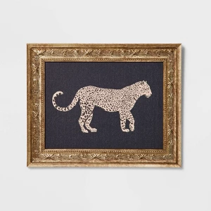 10" X 8" Cheetah Framed Wall Art Canvas - Threshold